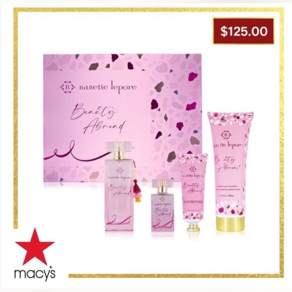 NEW! Nanette Lepore 4-Pc. Beauty Abroad Gift Set